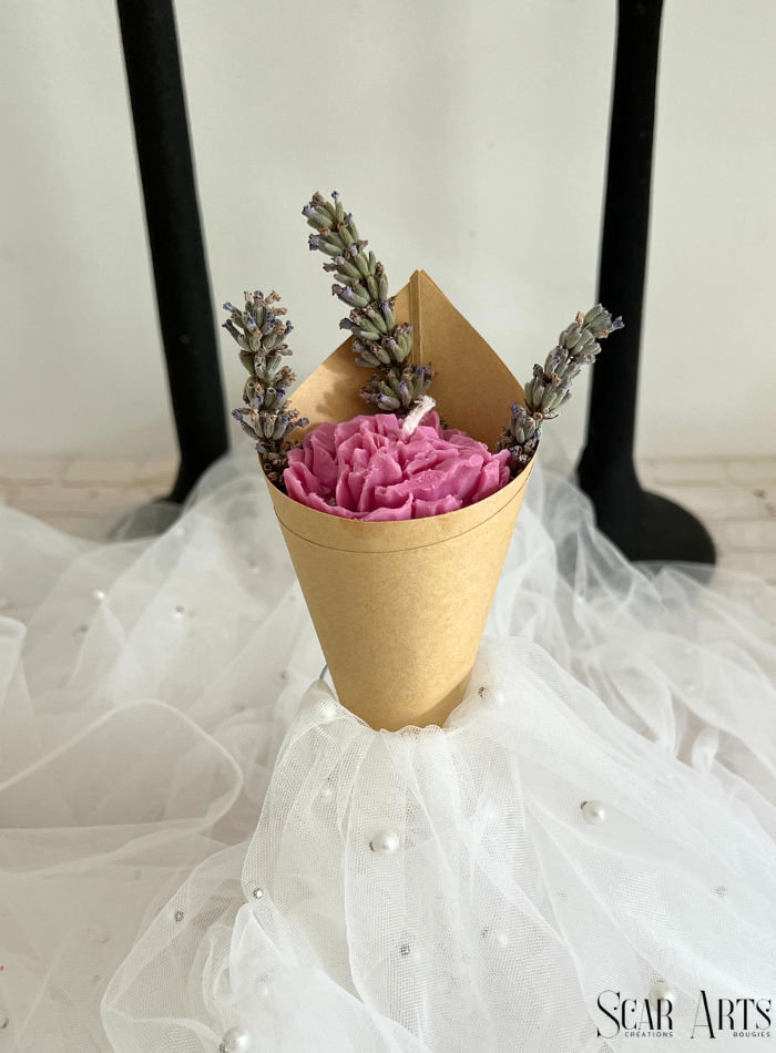 Bougie bouquet fleur