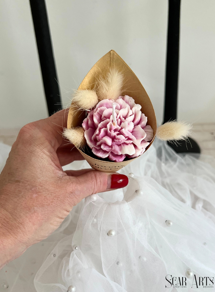 Bougie bouquet fleur