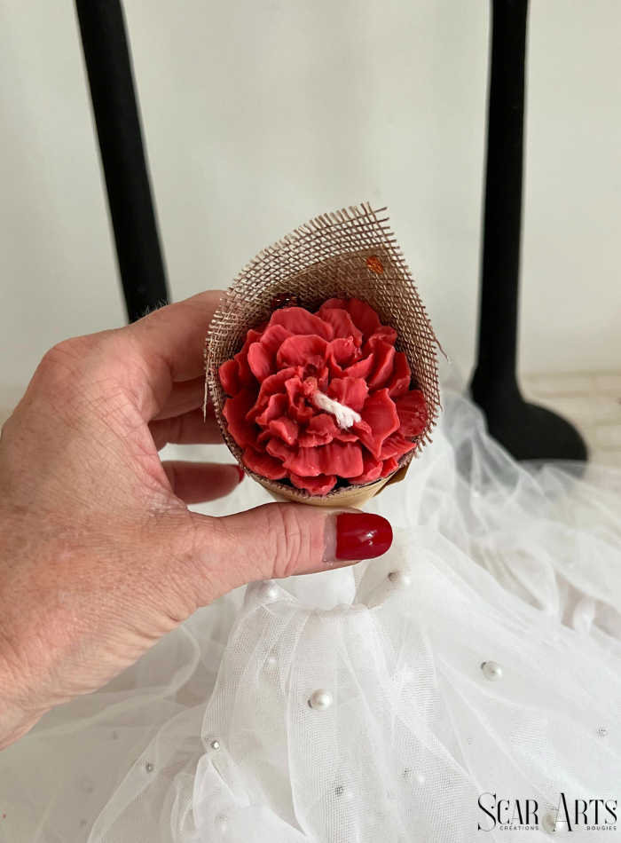 Bougie bouquet fleur