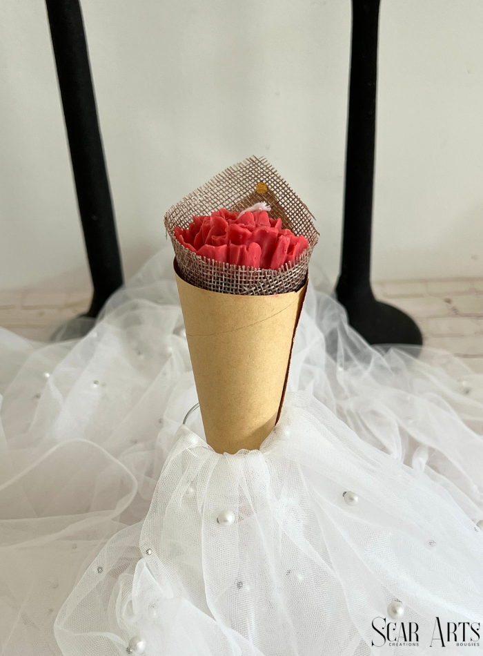 Bougie bouquet fleur