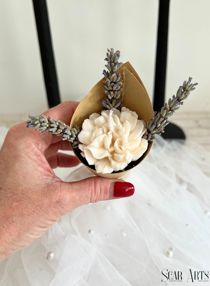 Bougie bouquet fleur