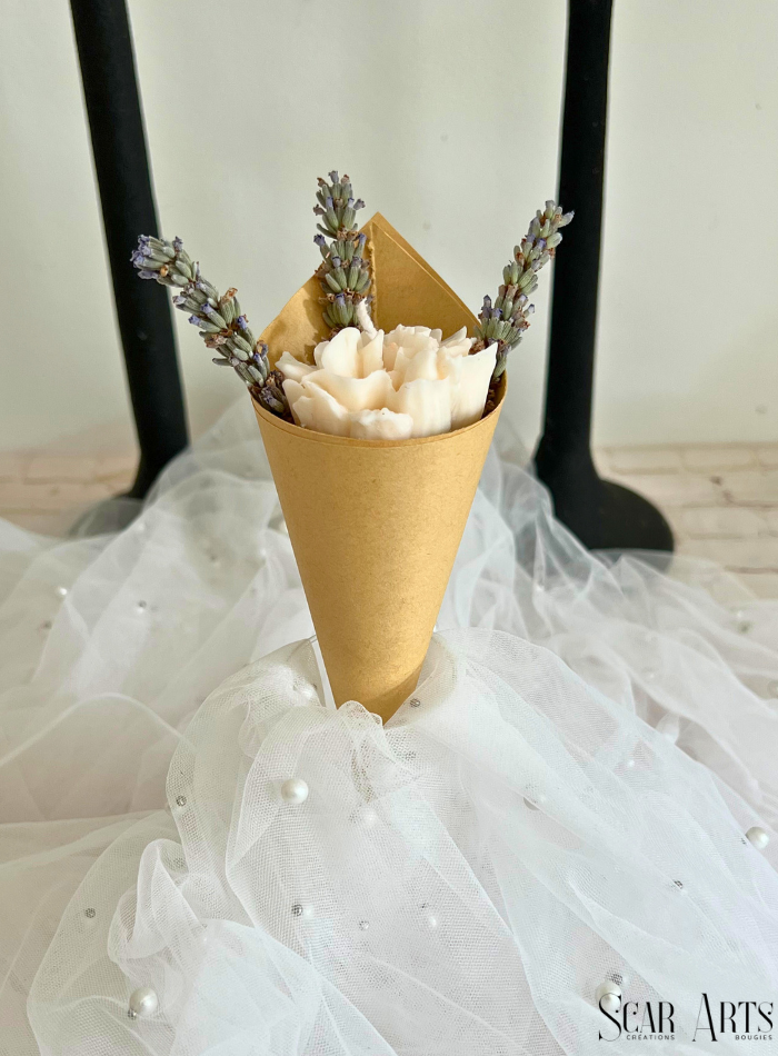 Bougie bouquet fleur