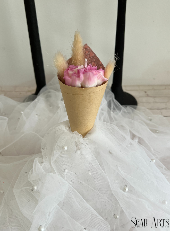 Bougie bouquet fleur