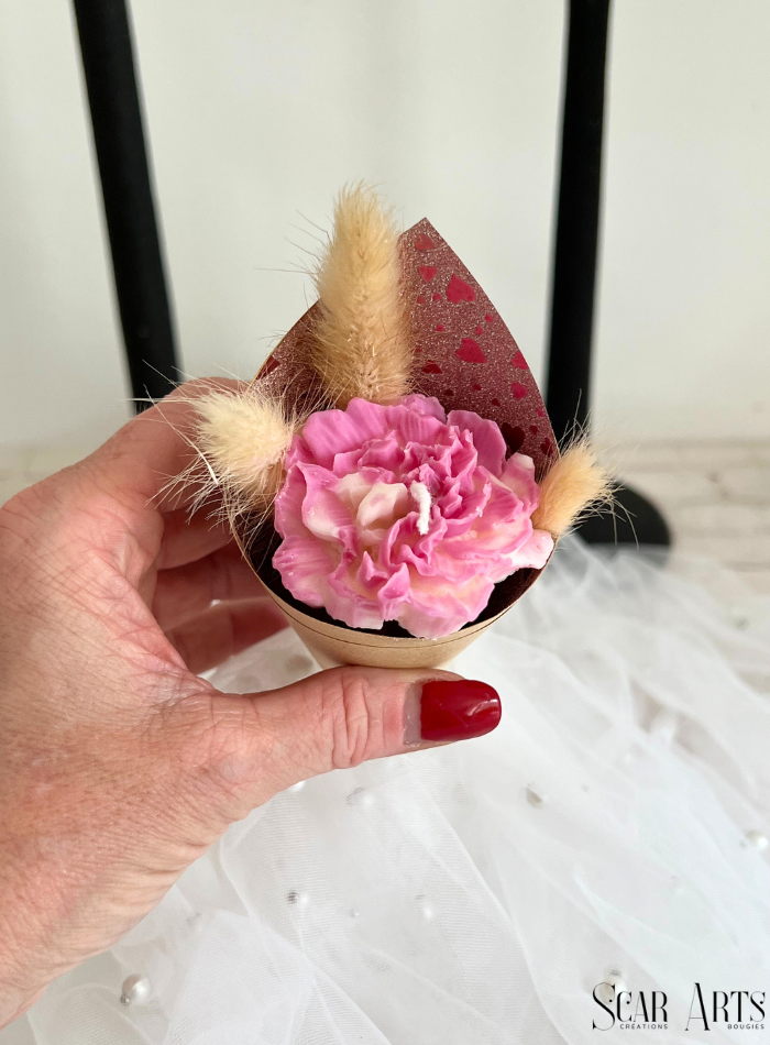 Bougie bouquet fleur