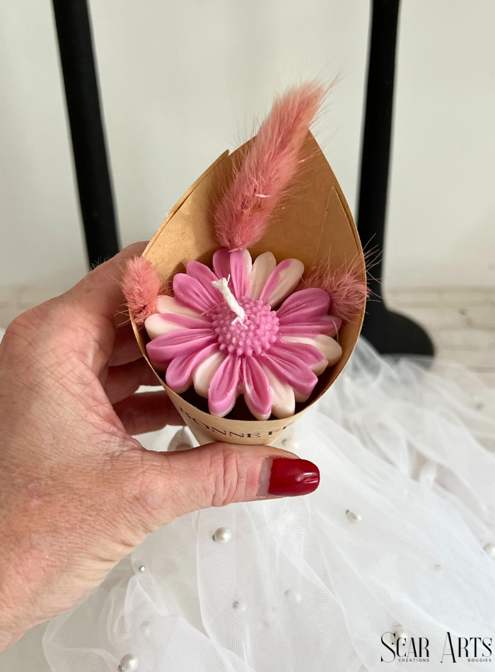 Bougie bouquet fleur