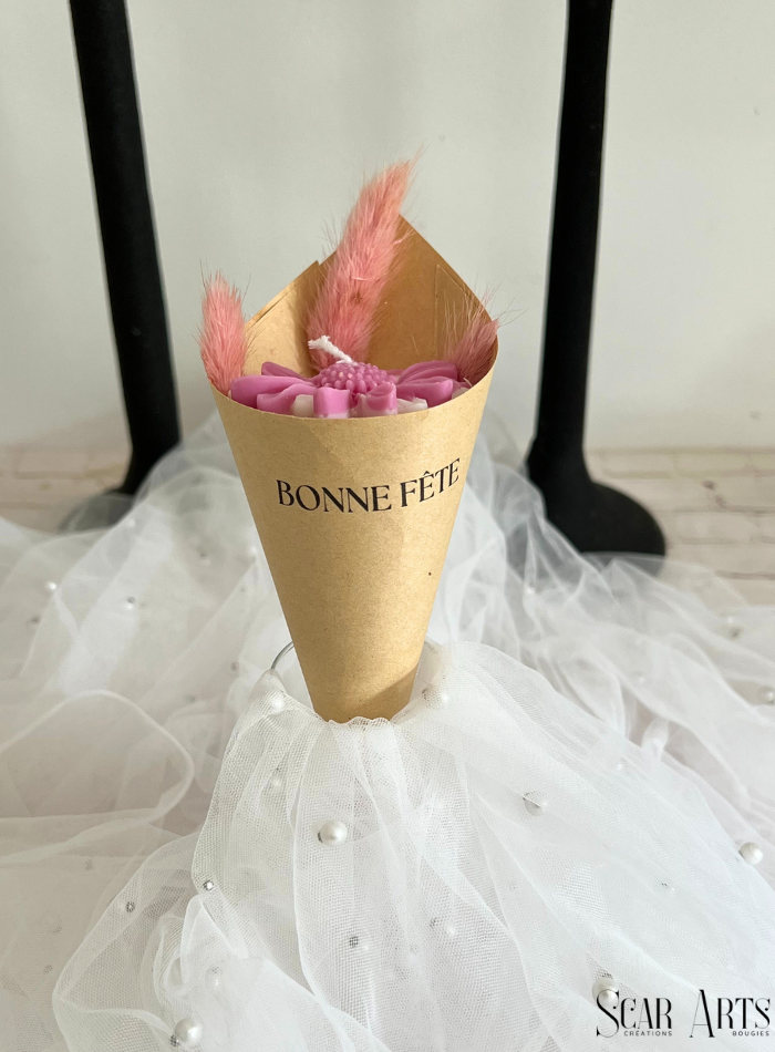 Bougie bouquet fleur
