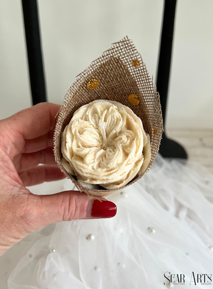 Bougie bouquet fleur