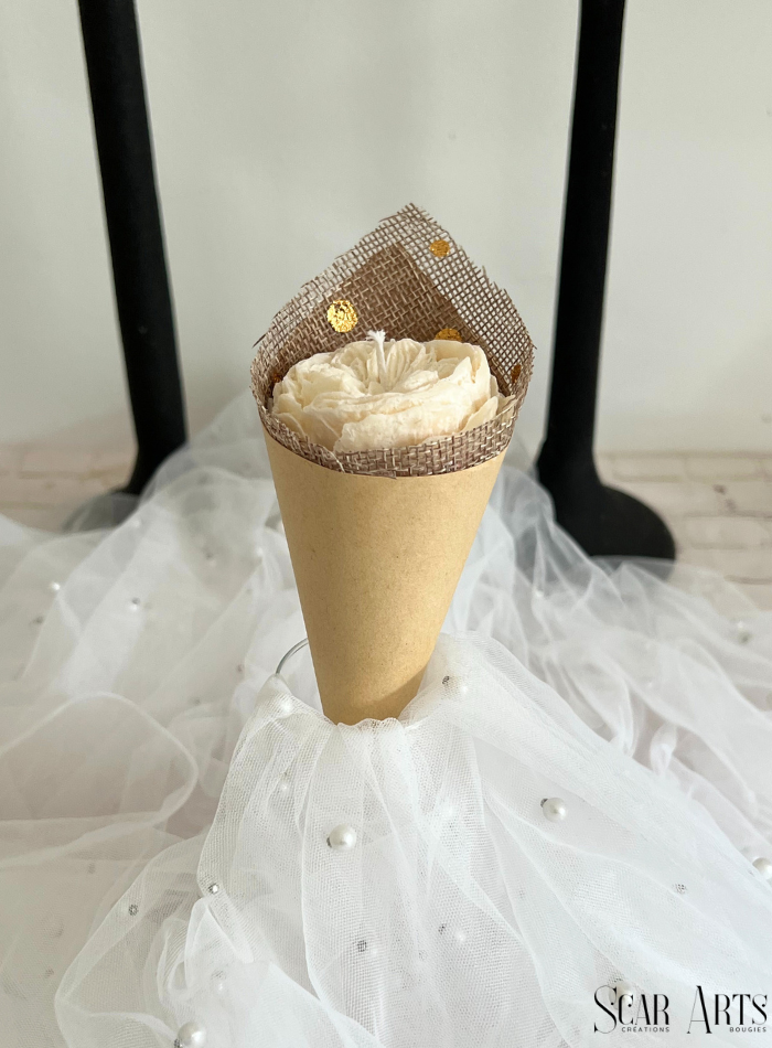 Bougie bouquet fleur