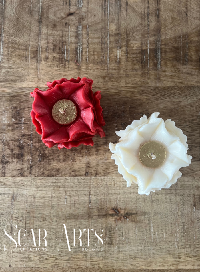 Bougie Cube Fleur | SCAR ART'S