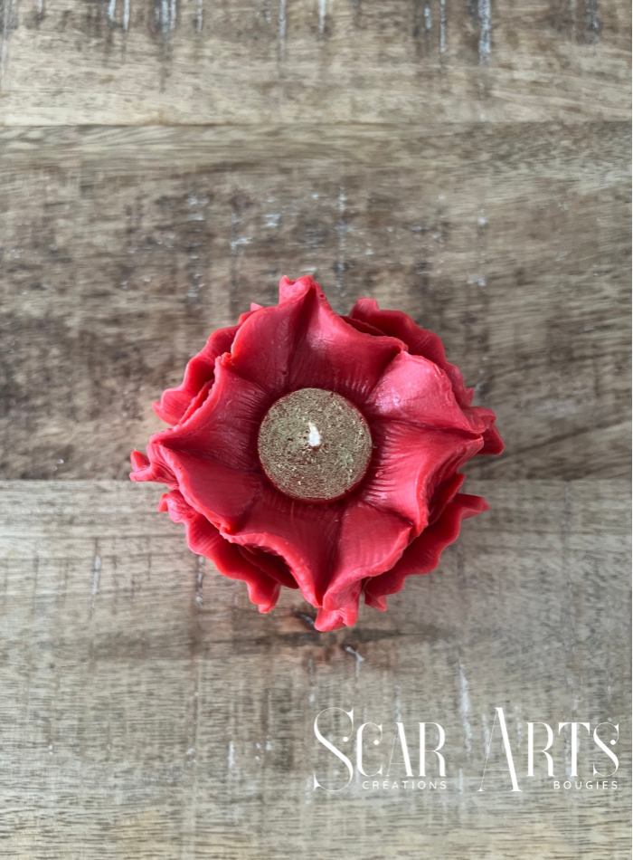 Bougie Cube Fleur | SCAR ART'S