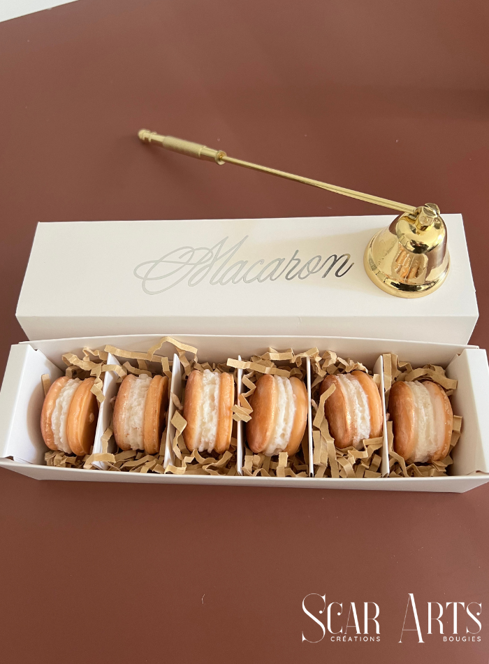Coffret bougies Macarons