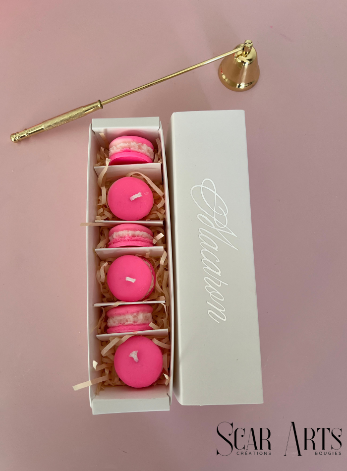 Coffret bougies Macarons