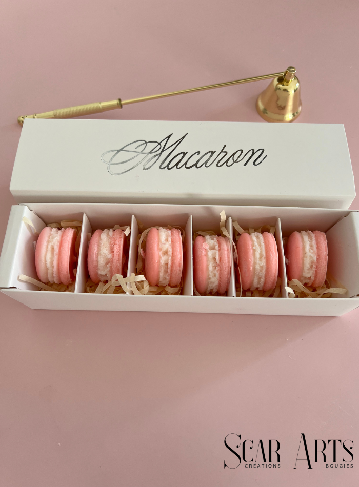 Coffret bougies Macarons
