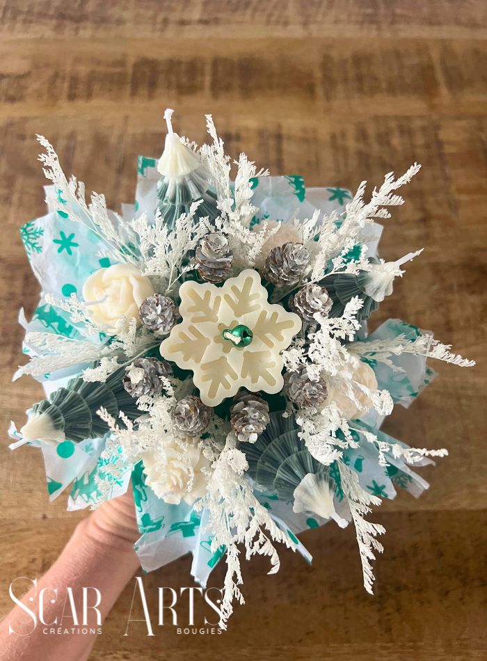 Bouquet de Bougies Parfumées Noël Etincelant
