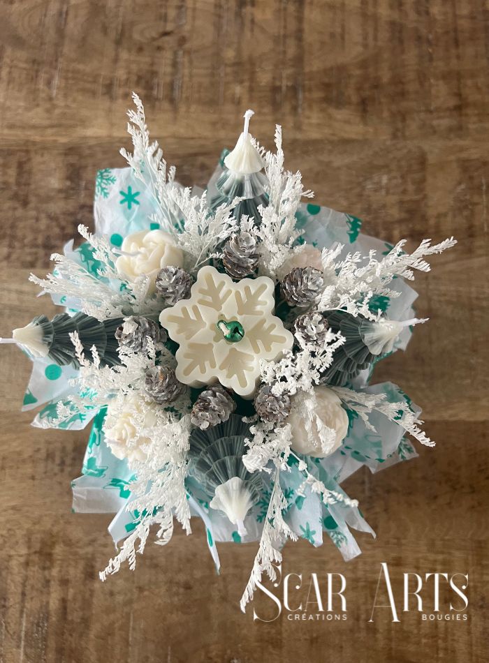 Bouquet de Bougies Parfumées Noël Etincelant