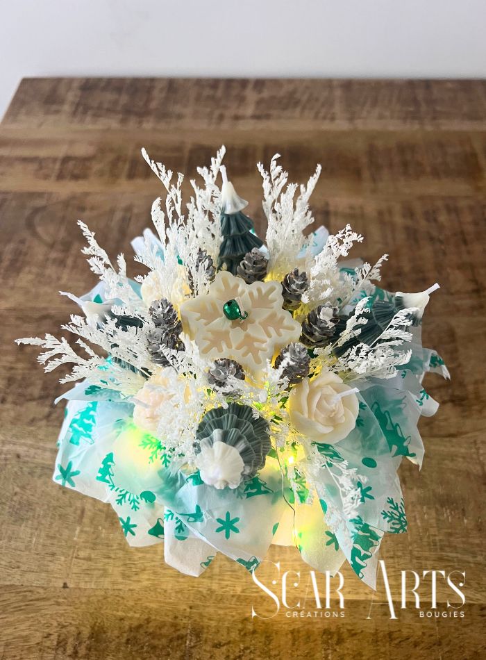 Bouquet de Bougies Parfumées Noël Etincelant