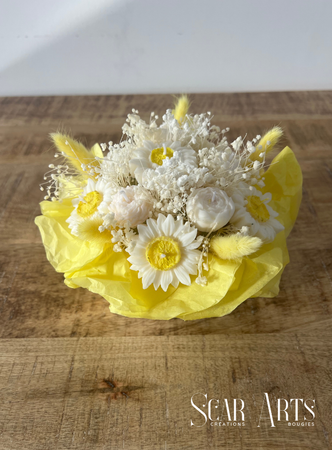 Bouquet de Bougies Printanier Jaune et Blanc |  SCAR ART'S