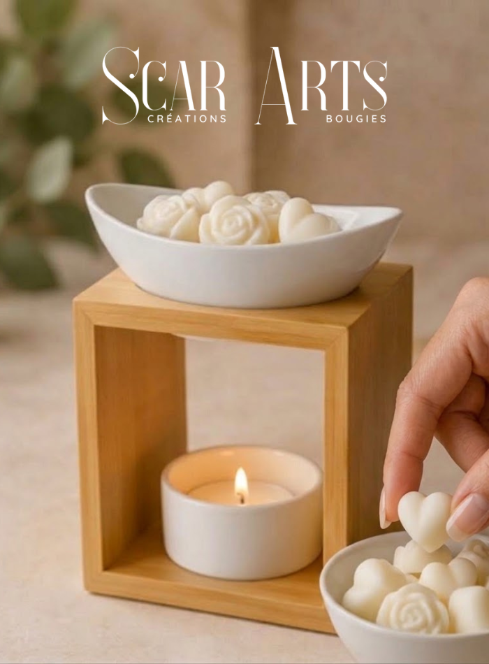 Brûle-parfum artisanal Feuillage avec fondant parfumé – SCAR ART'S
